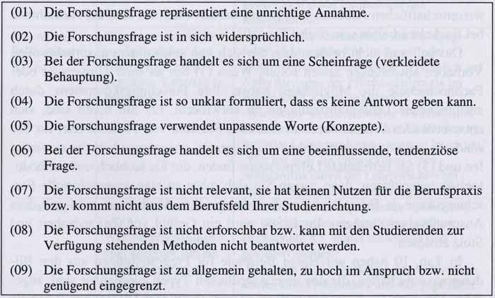 bachelor thesis fragestellung formulieren