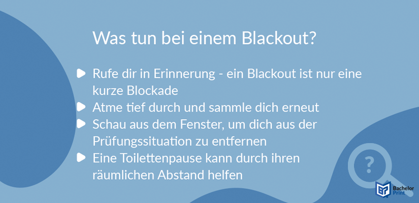 Prüfungsangst - Blackout